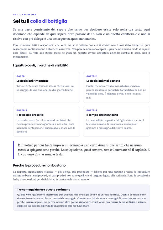 Pagina 3 — Sei tu il collo di bottiglia